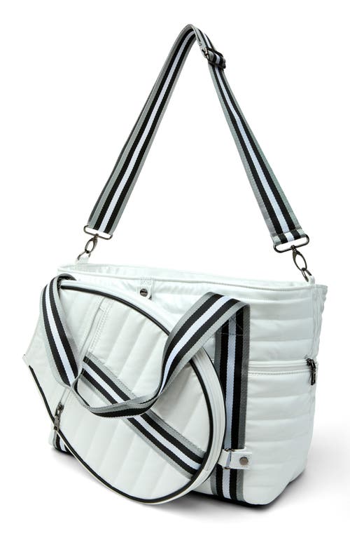 Think Royln Love All Tennis Bag & Racket Cover In White