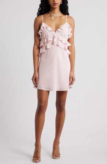 Ruffle Chiffon Cocktail Minidress