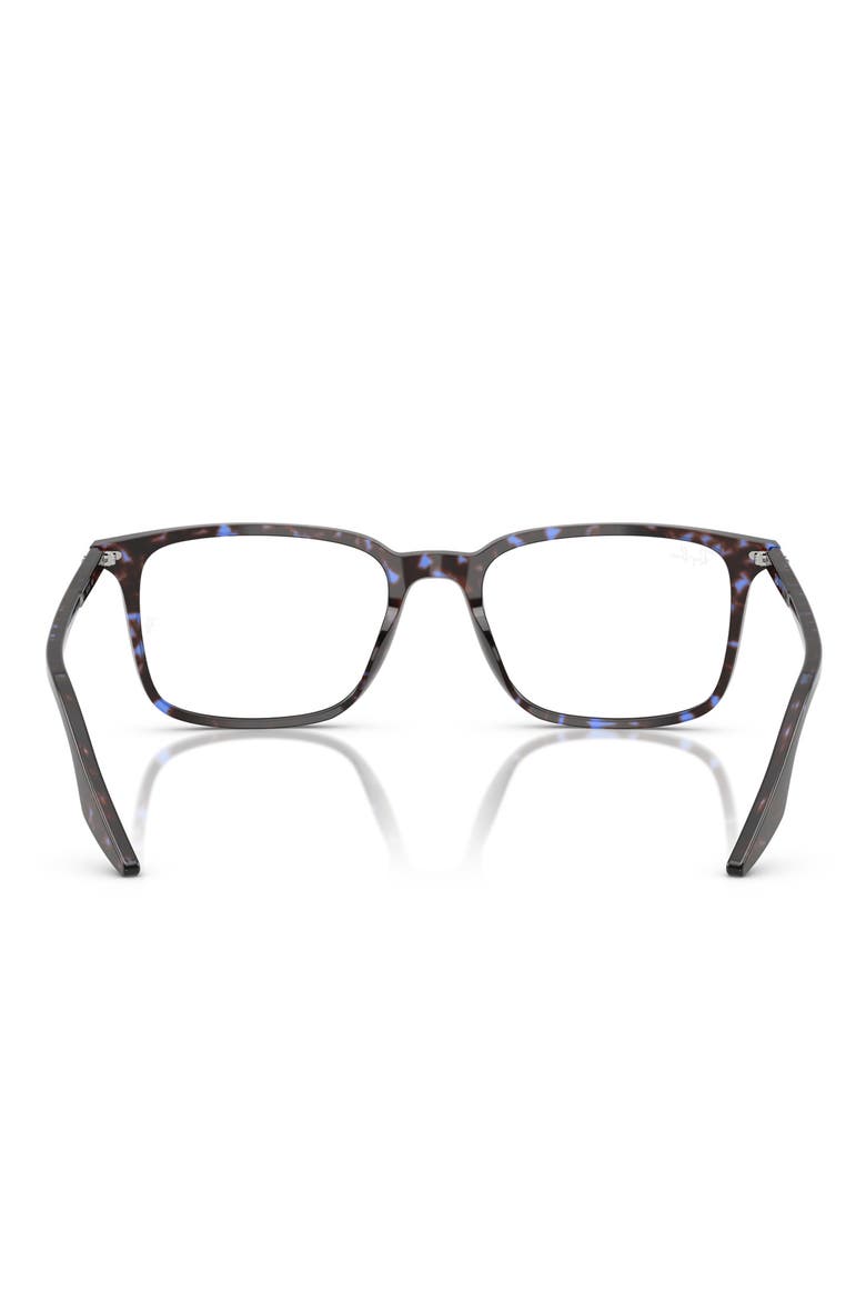 55mm Rectangle optical glasses, Alternate, color, BLUE HAVANA