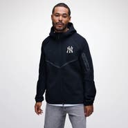 Nike Men's Nike Black New York Yankees Tech Fleece Raglan Full-Zip Windrunner Hoodie