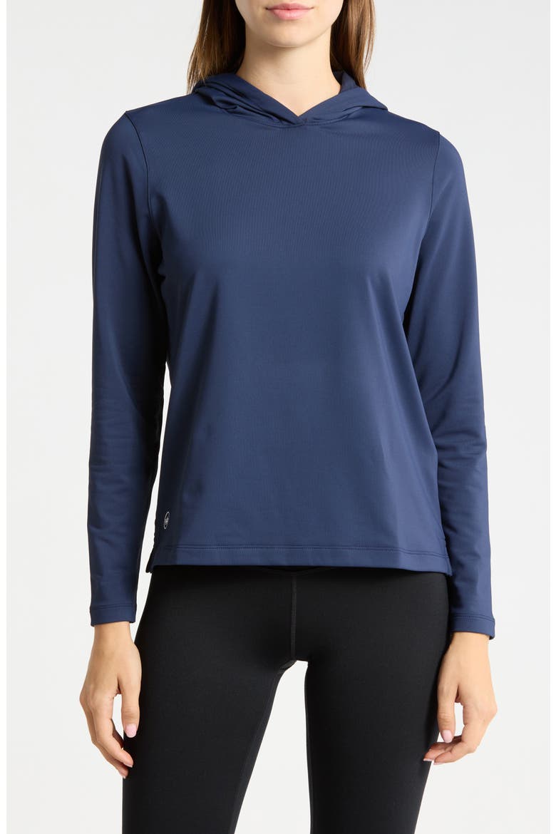 Pine Performance Hoodie, Main, color, NAVY