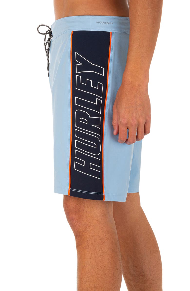 Hurley Phantom Fastlane Board Shorts, Alternate, color, Psychic Blue/ White