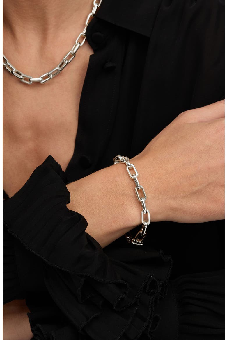 Lil Frankie Chain Bracelet, Alternate, color, SILVER