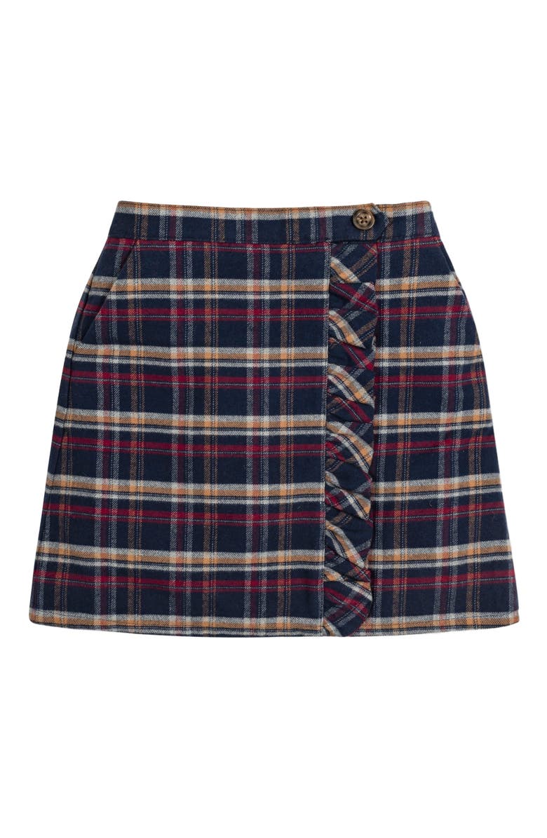 Hope & Henry Girls' Flannel Ruffle Skirt, Kids, Main, color,