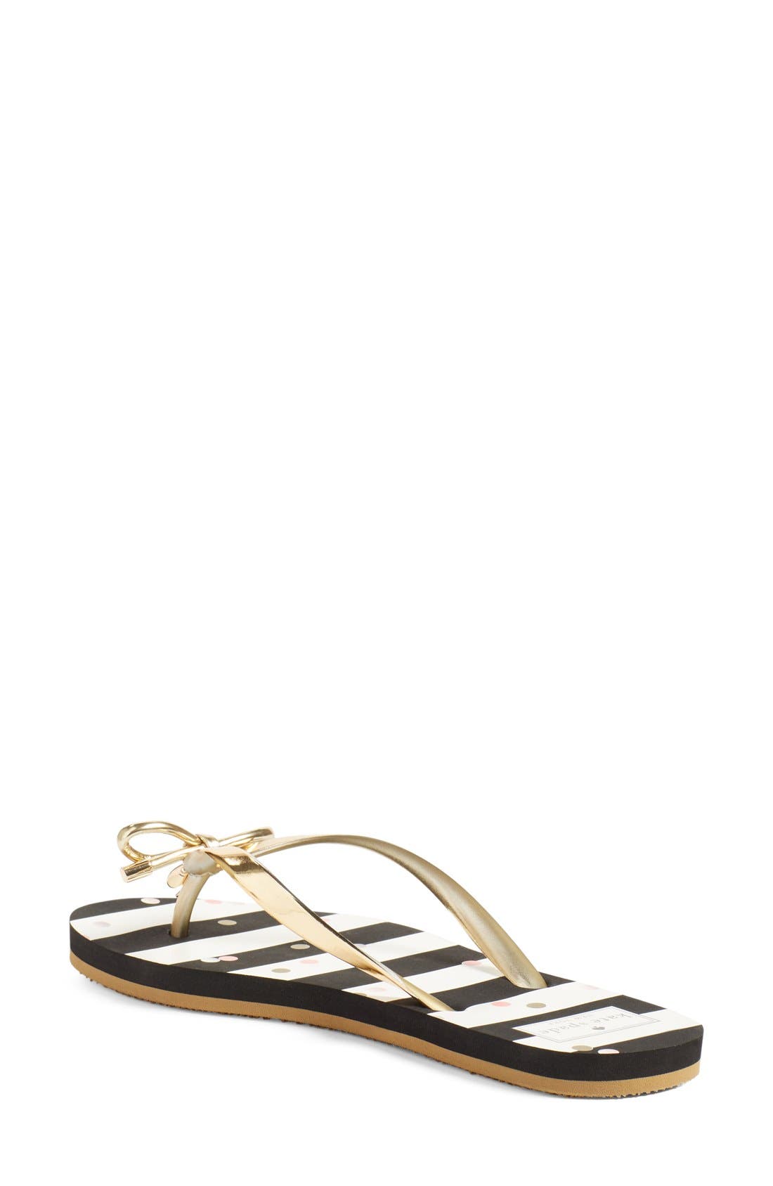 'nova' flip flop, Alternate, color, GOLD CONFETTI PRINT