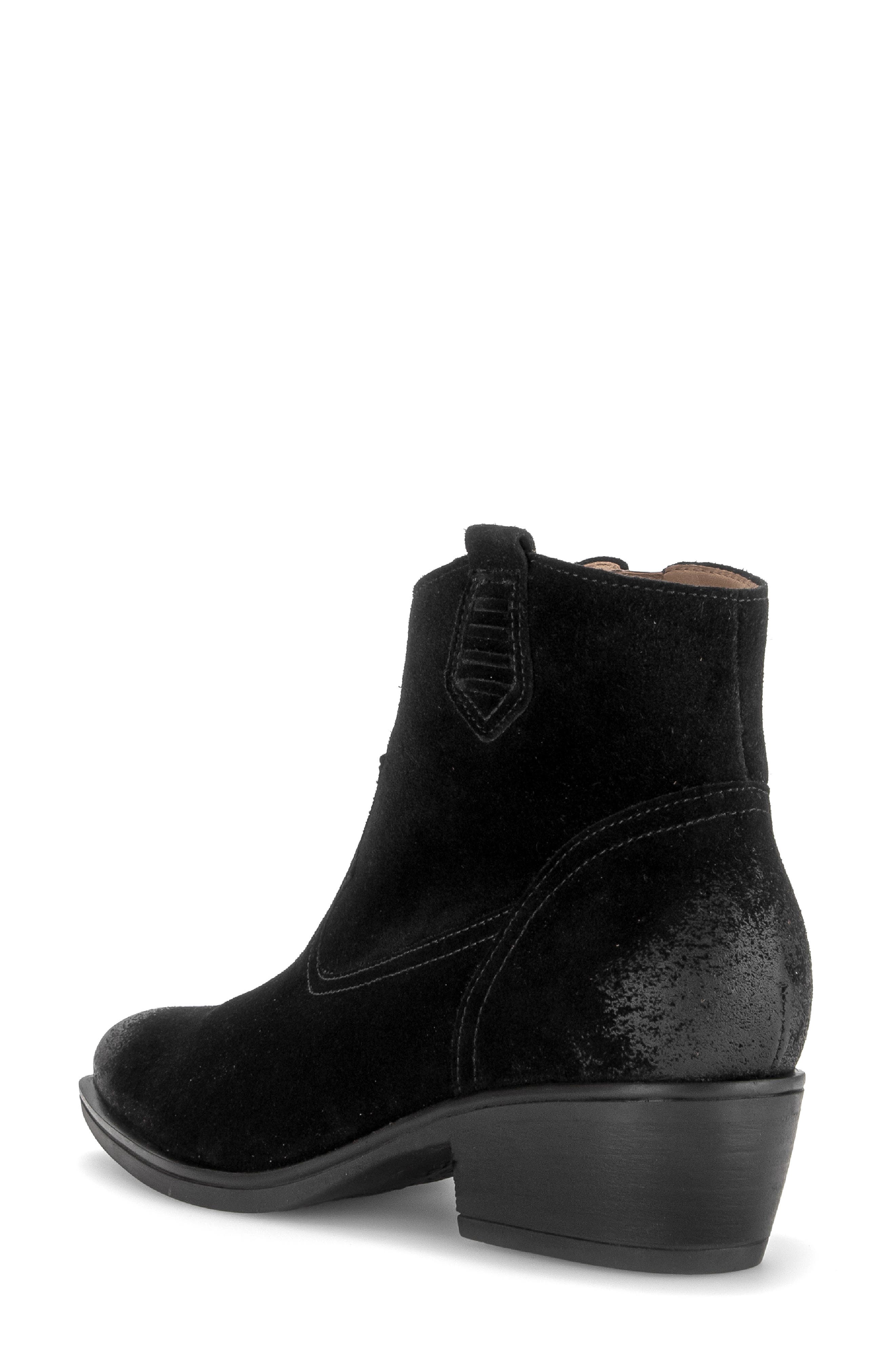 Skye Leather Bootie, Alternate, color, BLACK