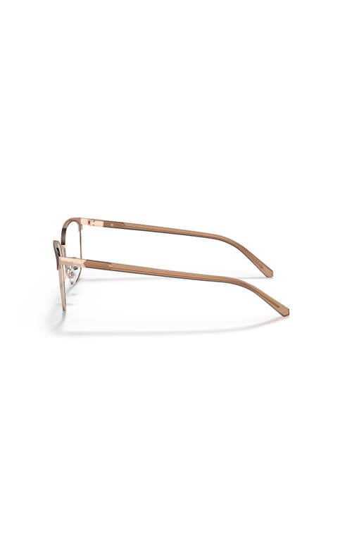 Michael Kors 54mm Cat Eye Optical Glasses In Brown