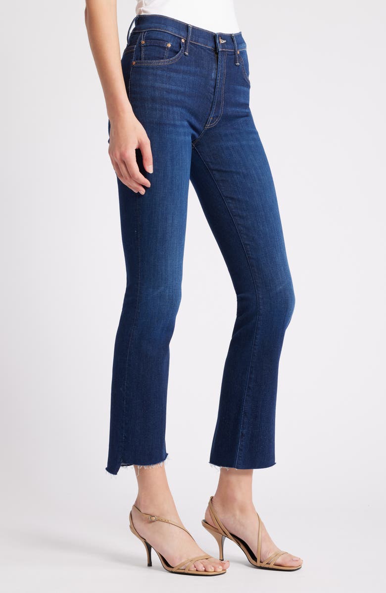 MOTHER The Insider Step Hem Crop Bootcut Jeans, Alternate, color, Off Limits