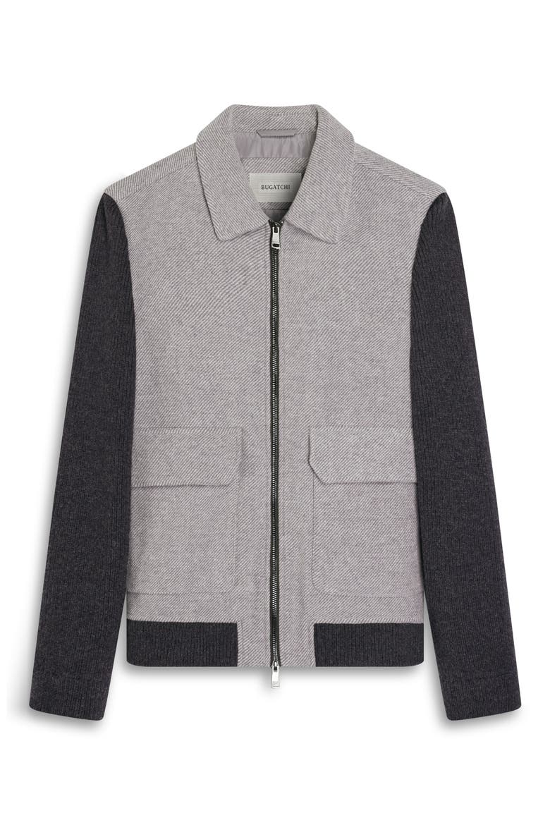 Hybrid Knit Blouson Jacket, Alternate, color, GRAPHITE