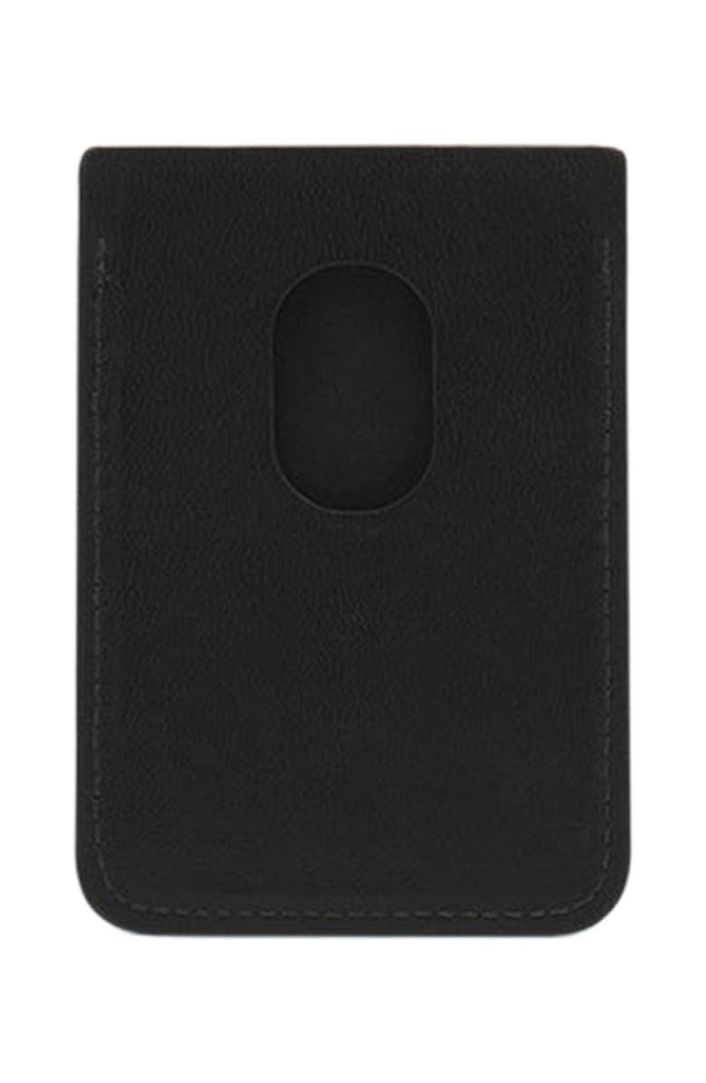Lanvin Magnetic Leather Cardholder, Alternate, color, Black