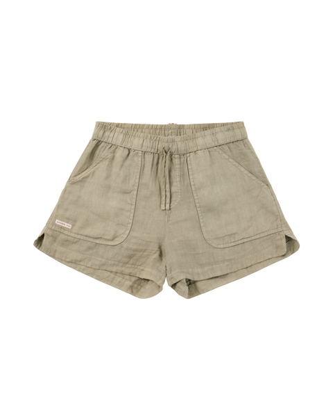 3.5incher Safari Linen Shorts Womens