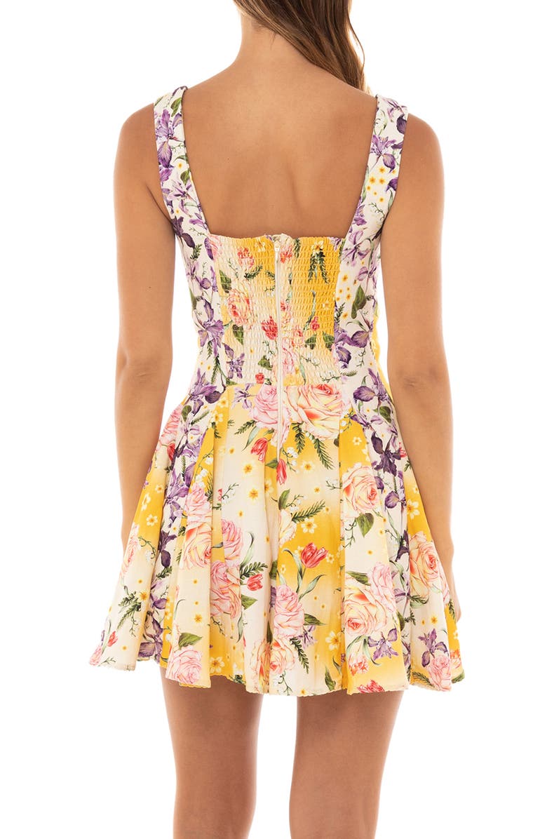 Agua Bendita Kristen Dreamin Floral Cover-Up Sundress, Alternate, color, 