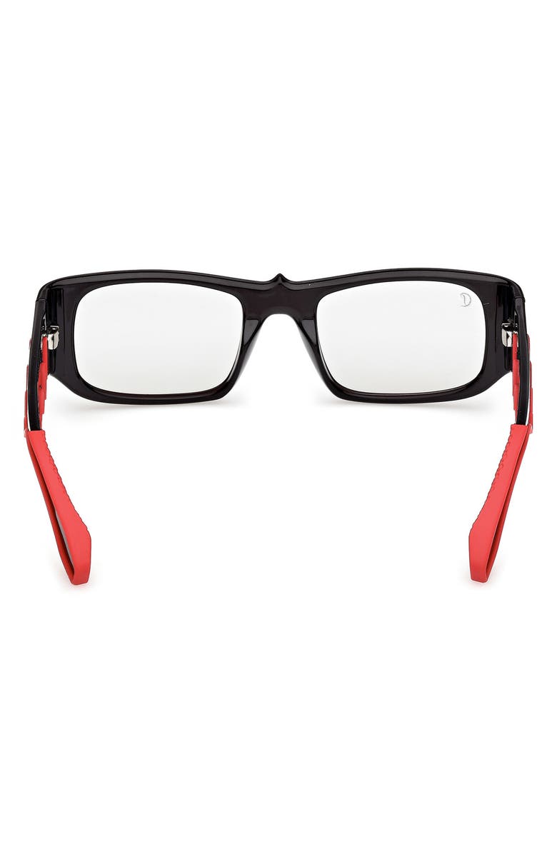 Christian Louboutin 53mm Loubishark Rectangular Sunglasses, Alternate, color,