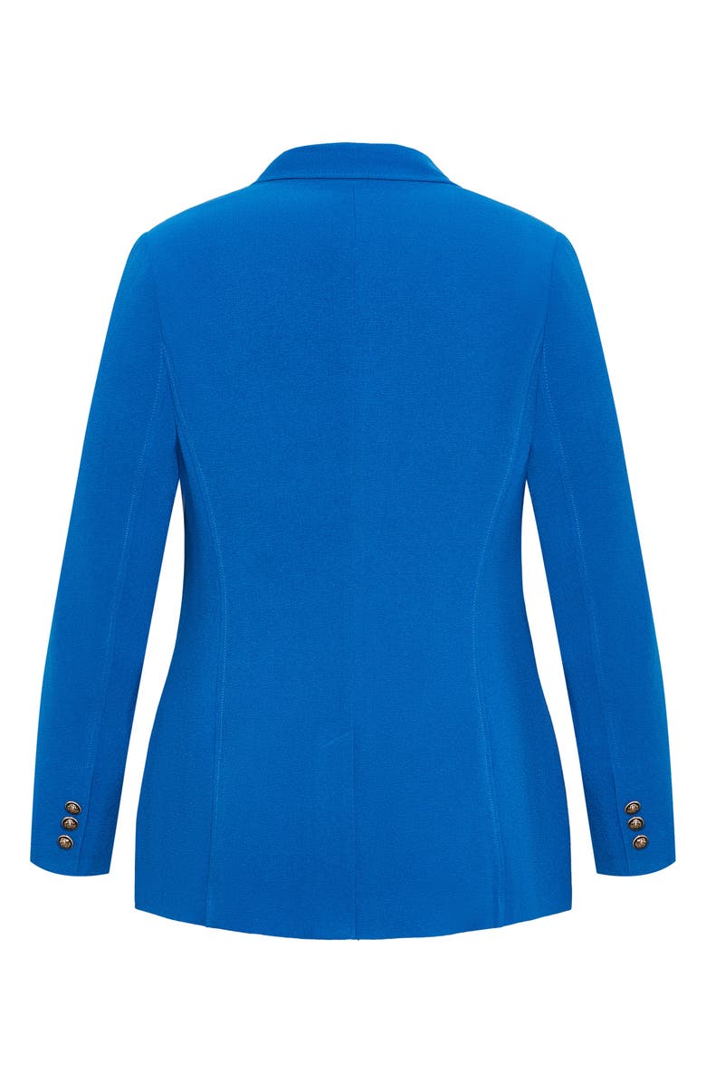 City Chic Kiana Double Breasted Blazer, Alternate, color, 