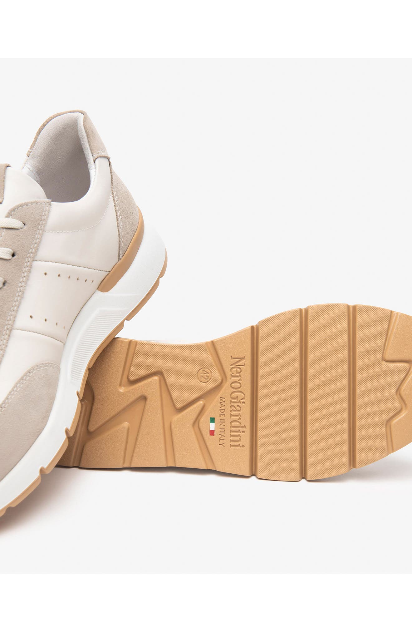 NeroGiardini Low Top Sneaker, Alternate, color, Beige/ Taupe