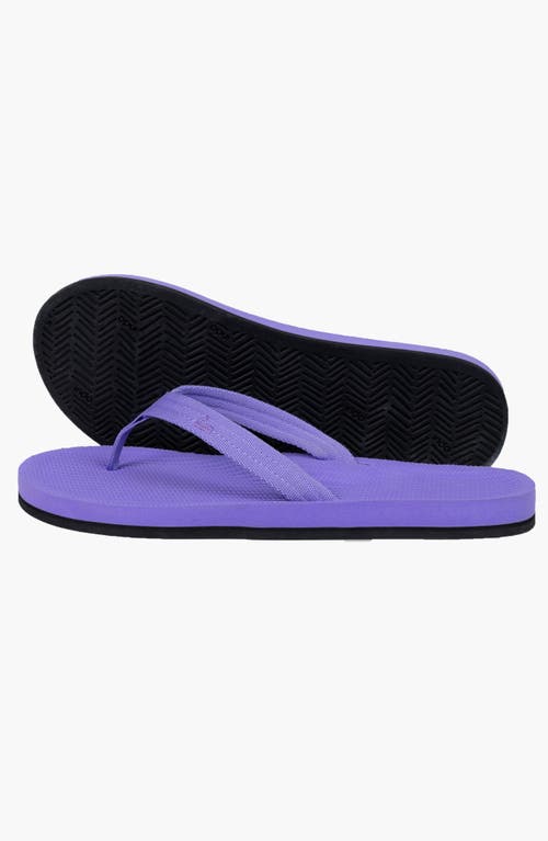 Indosole Responsibly-made Tire Sole Easy Living Flip Flops In Purple