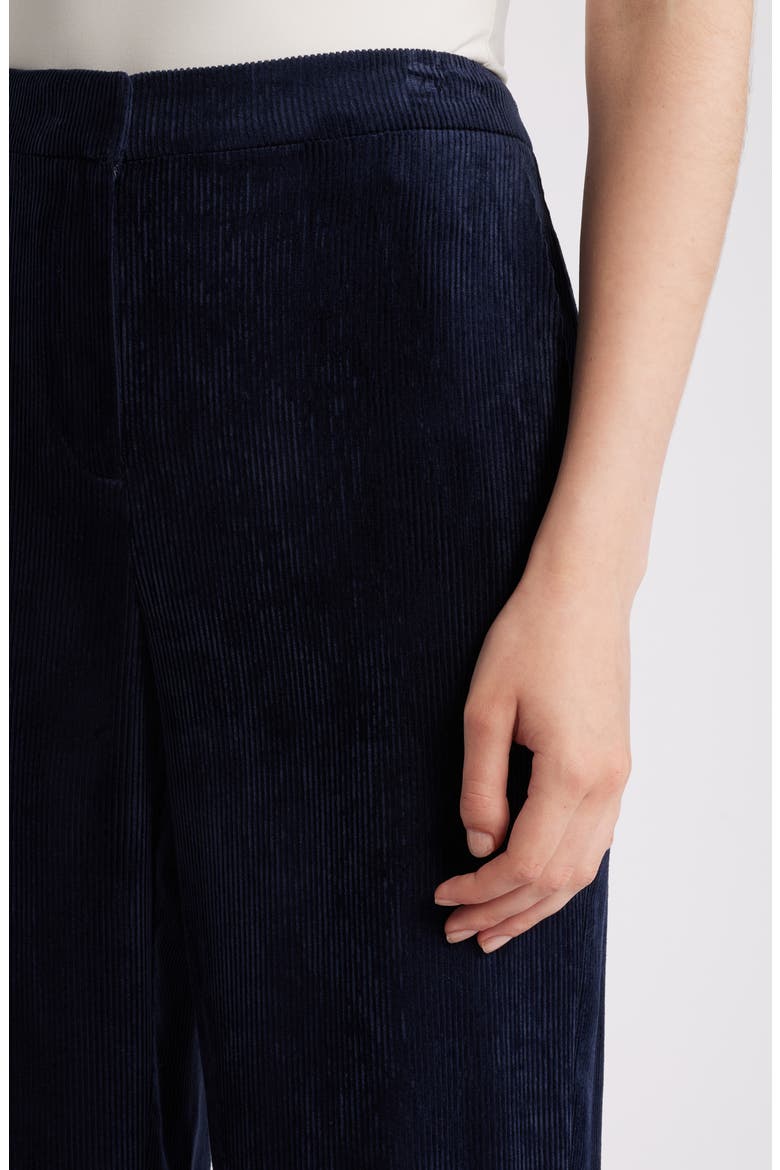 Soft Corduroy Straight Leg Pants, Alternate, color, NAVY