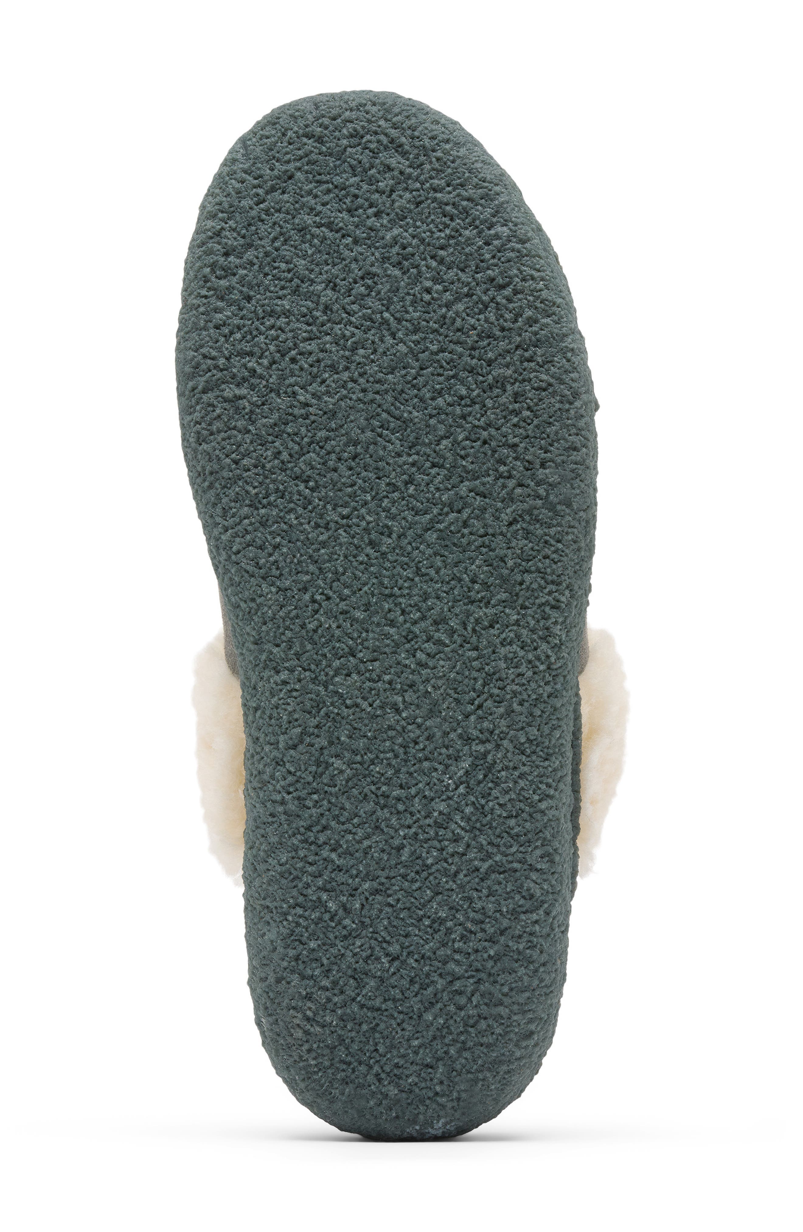 Nakiska III Faux Shearling Lined Slide Slipper, Alternate, color, QUARRY/ GRILL