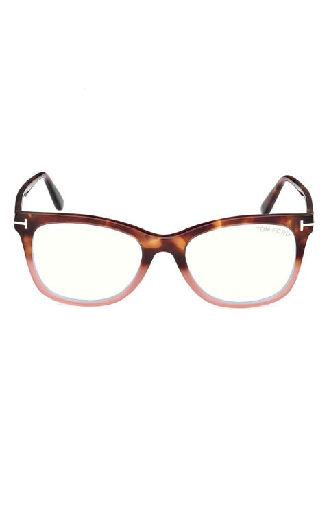 52mm Square Blue Light Blocking Glasses