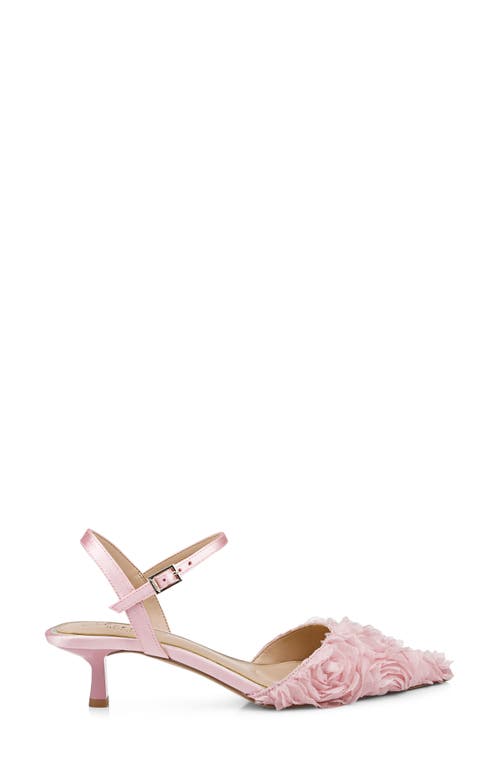 Jewel Badgley Mischka Selene Pointed Toe Pump In Pink/pink