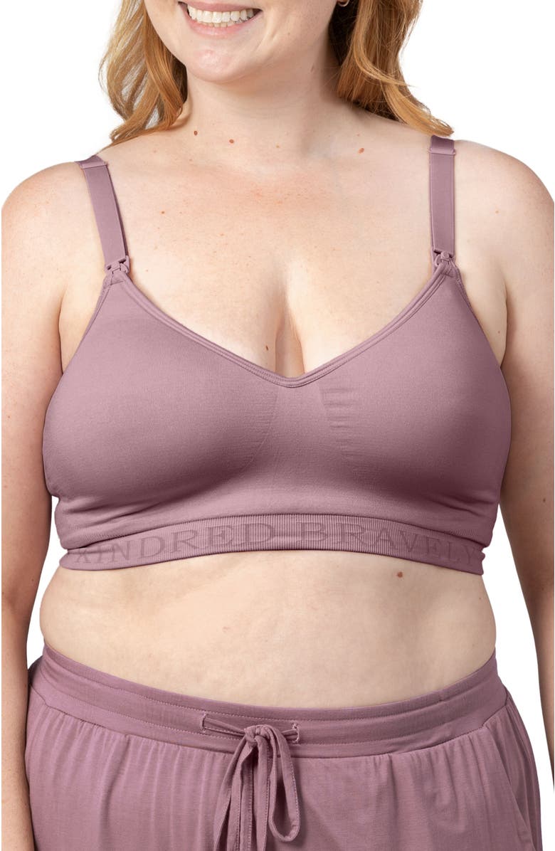 Kindred Bravely Busty Contour Hands-Free Pumping & Nursing Bra- Sizing Options Available in E-H Cup, Main, color, Twilight