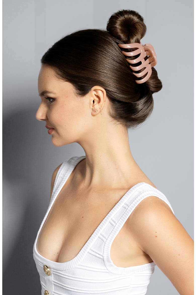 Sunday Latte Claw Clip, Alternate, color, NO COLOR