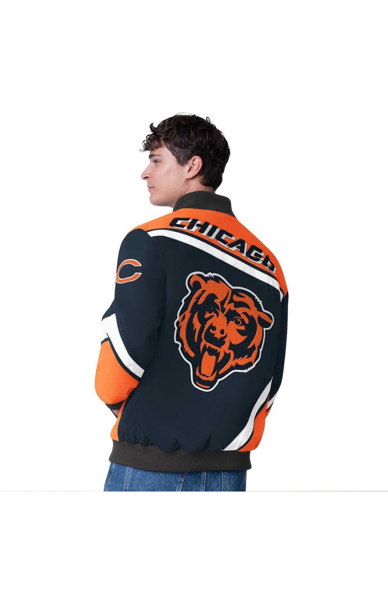 G-III Extreme Men's G-III Extreme  Navy Chicago Bears Maximum Racing Full-Snap Jacket, Alternate, color, Navy