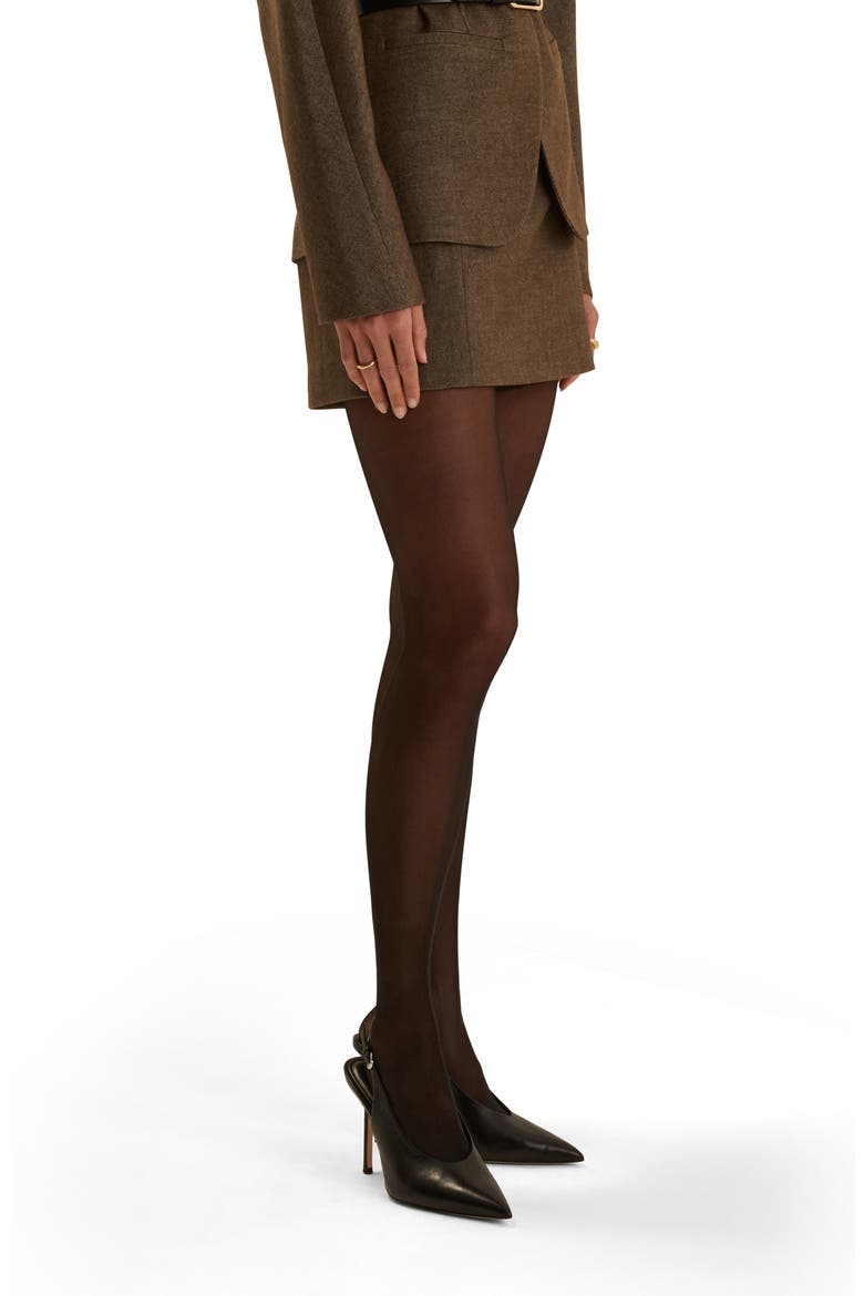 The Night Class Miniskirt Skort, Alternate, color, ESPRESSO