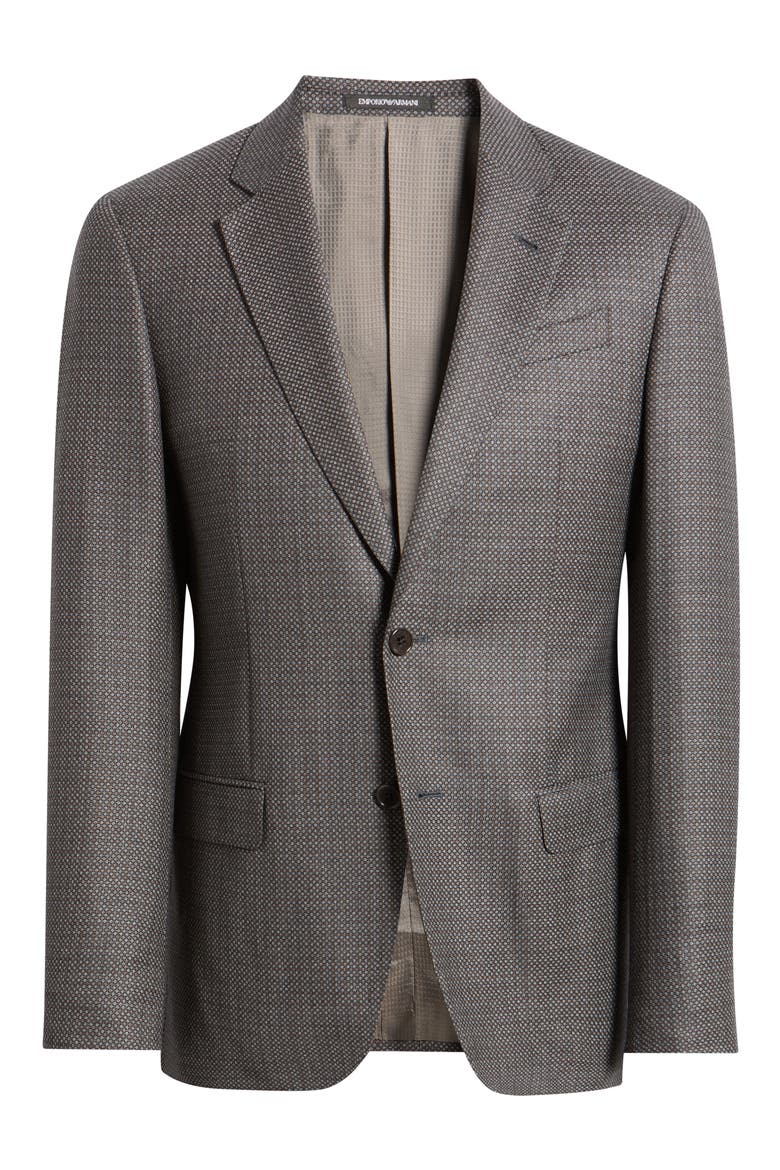 G-Line Notch Lapel Wool Sport Coat, Main, color, CHARCOAL