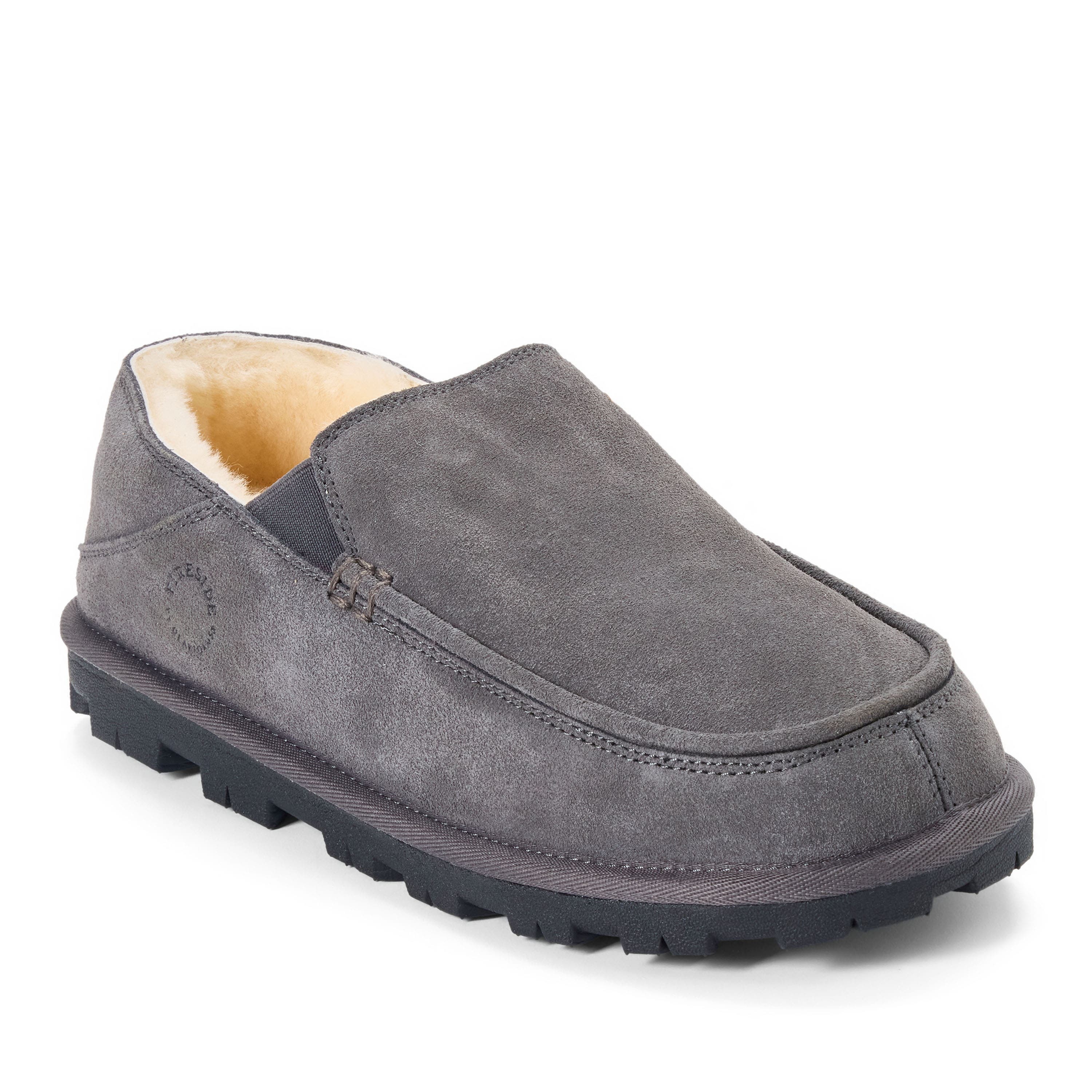 Dearfoams Fireside Shepparton Water Repellent Loafer, Main, color, Grey