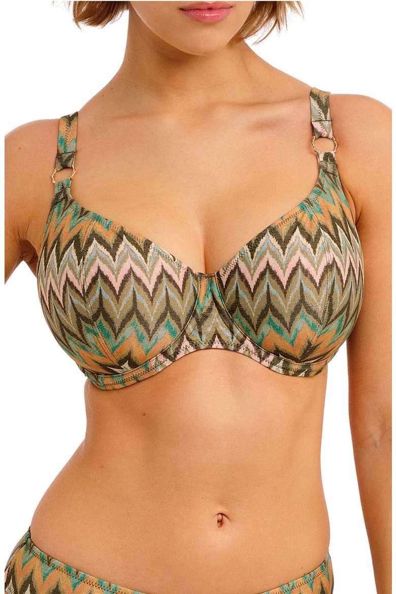 Arizona Wave Underwire Plunge Bikini Top, Main, color, VISTA