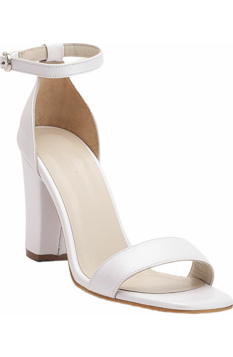 Forever & Always Shoes Jana Bridal Leather Sandal, Main, color, Ivory Leather