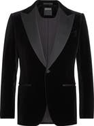 ZEGNA Couture Peak Lapel Velveteen Dinner Jacket