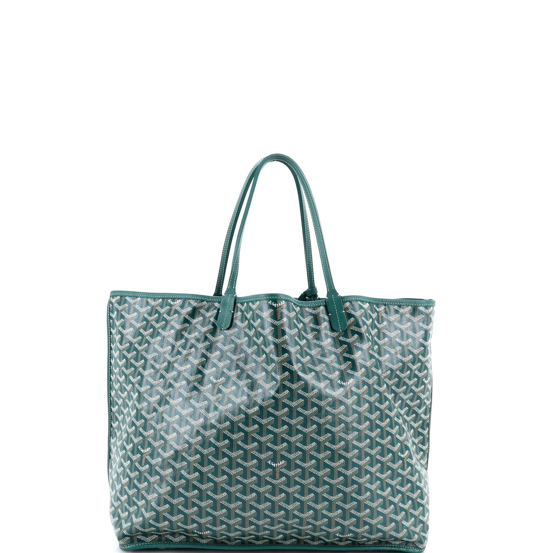 Pre-Owned Goyard Anjou Reversible Tote Coated Canvas GM, Alternate, color, Green