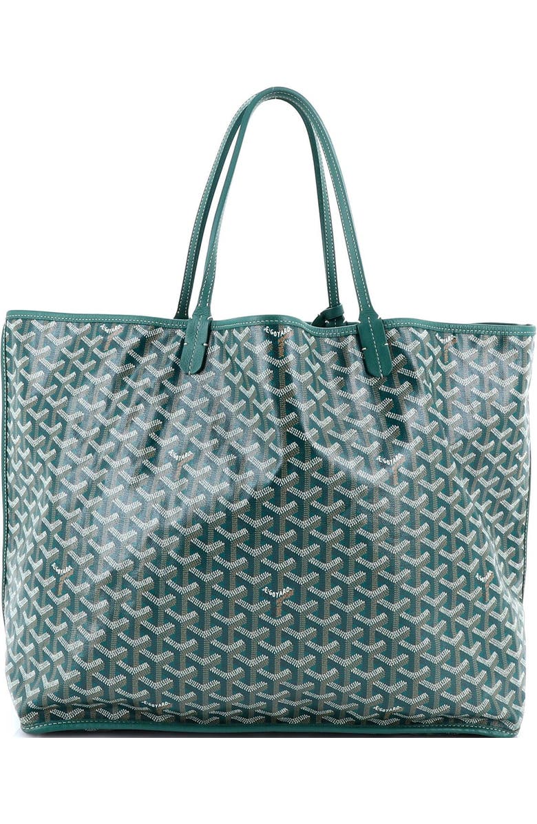 Pre-Owned Goyard Anjou Reversible Tote Coated Canvas GM, Alternate, color, Green
