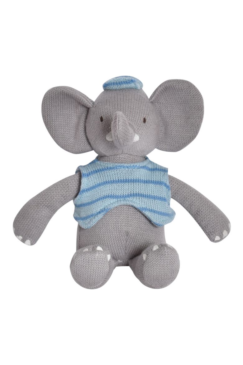 Alvin the Elephant Knit Stuffed Animal, Main, color, NO COLOR