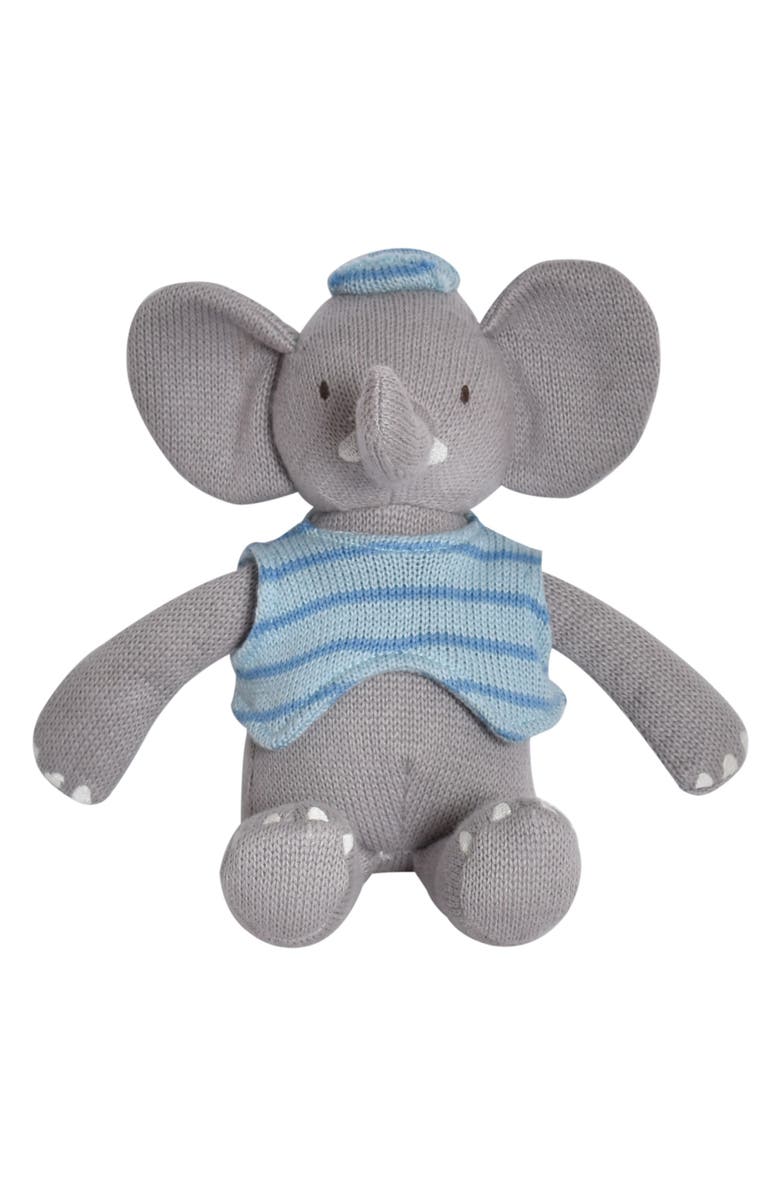 Tikiri Alvin the Elephant Knit Stuffed Animal, Main, color,