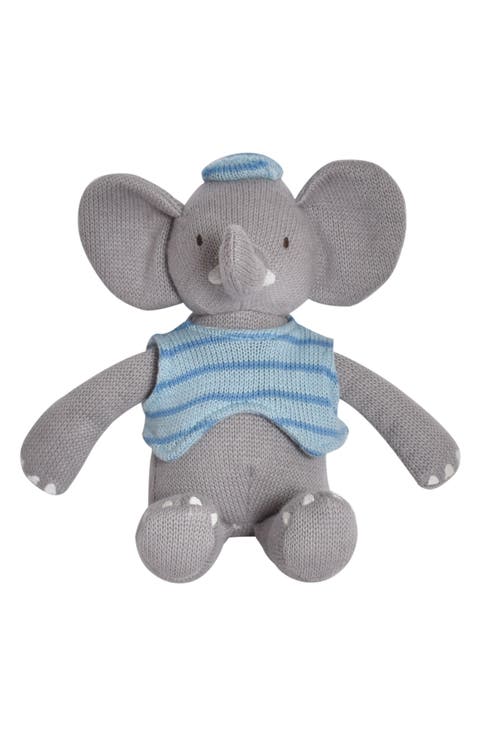 Alvin the Elephant Knit Stuffed Animal