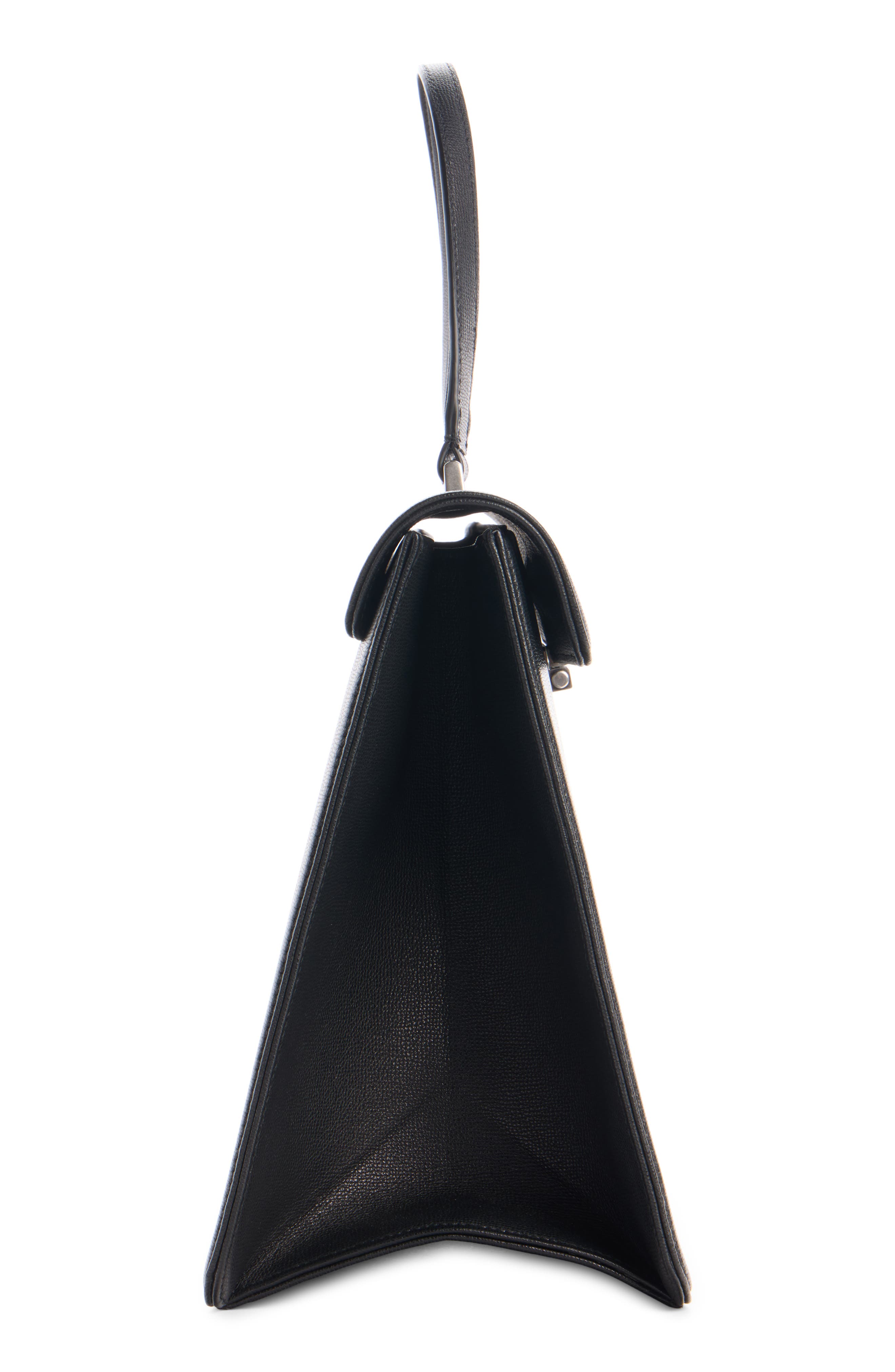 Balenciaga Textured Leather Briefcase, Alternate, color, 1000 Black