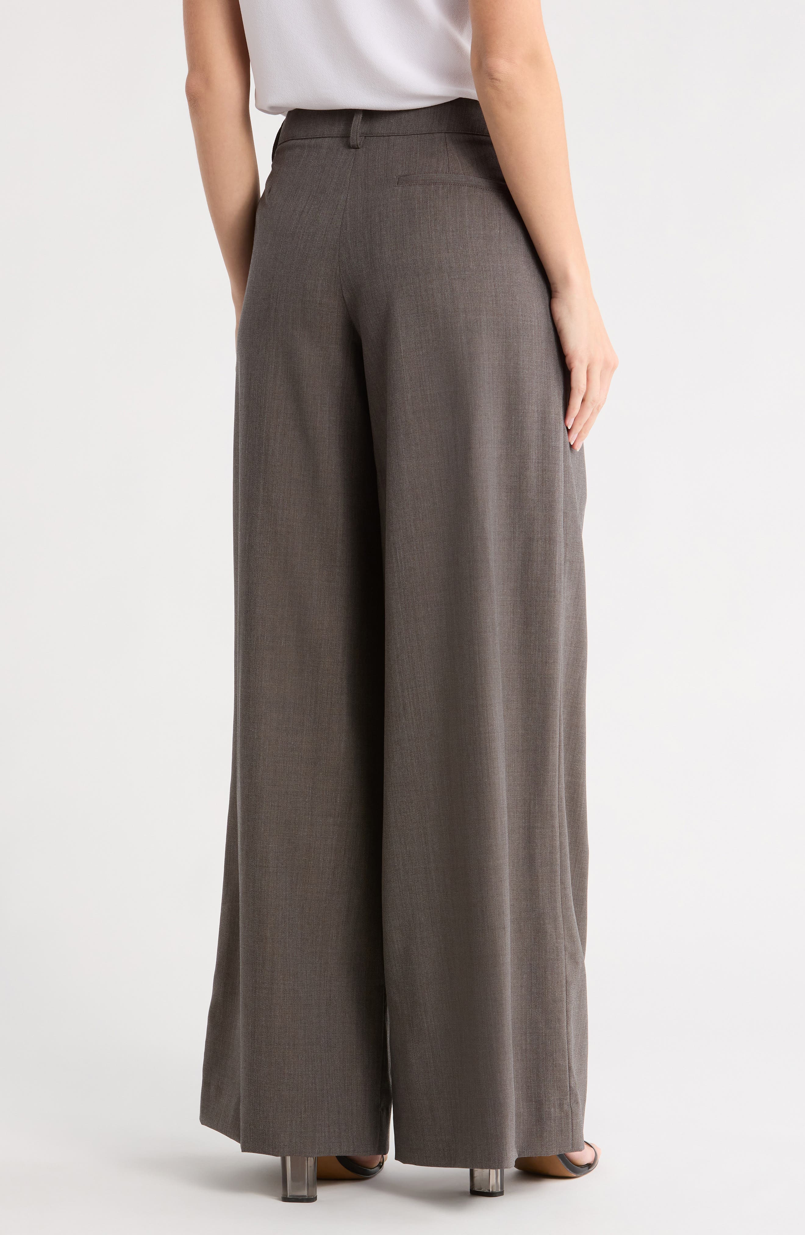 Didi Stretch Wool Wide Leg Pants - image 2