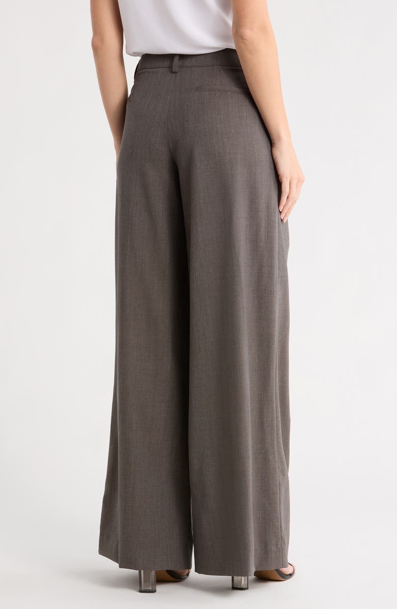TWP Didi Stretch Wool Wide Leg Pants, Alternate, color, Dusty Brown