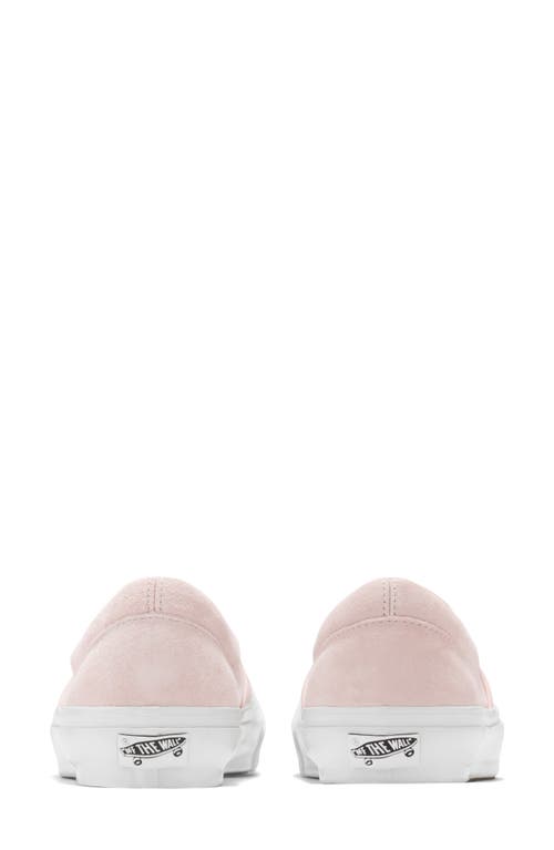 Vans Classic Slip-on Sneaker In Pig Suede Sepia Rose