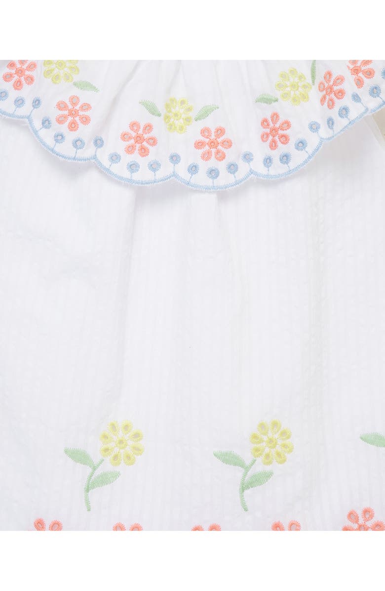 Little Me Eyelet Ruffle Top & Shorts Set, Alternate, color, White/ Pink