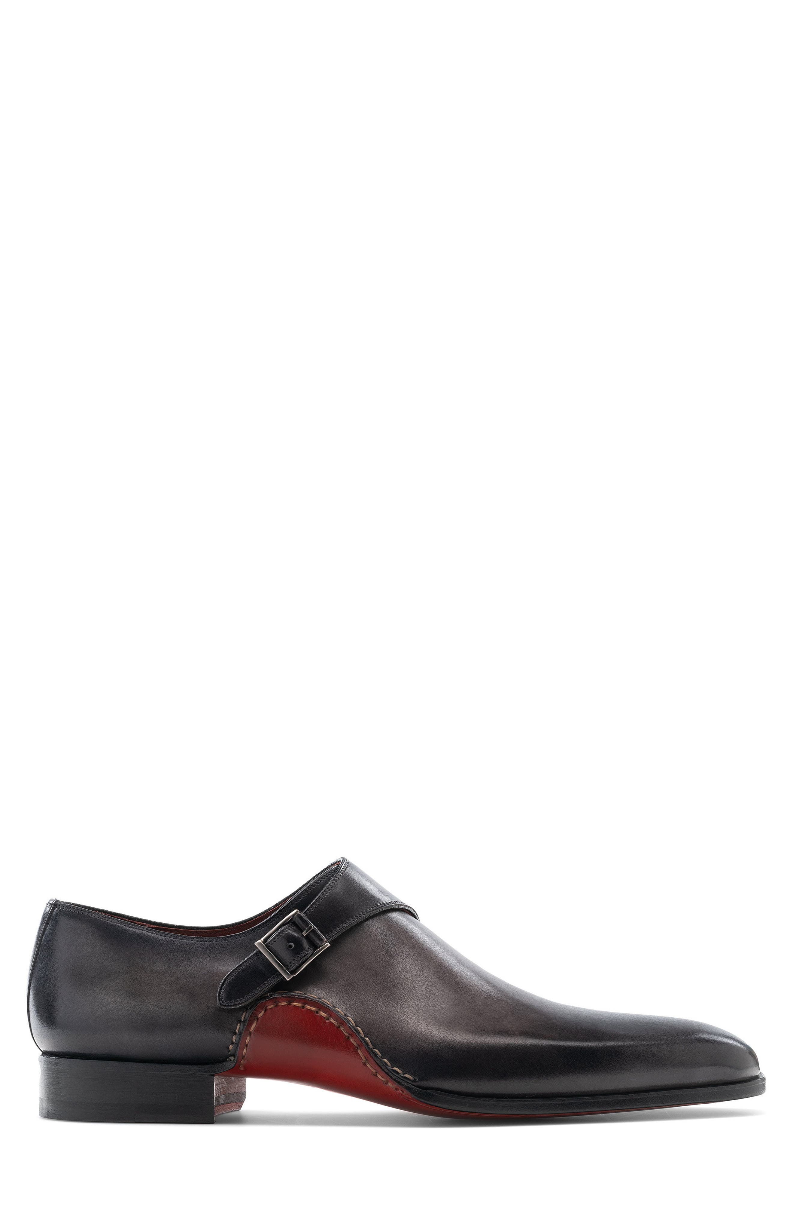 Magnanni Carrera Monk Strap Shoe, Alternate, color, 