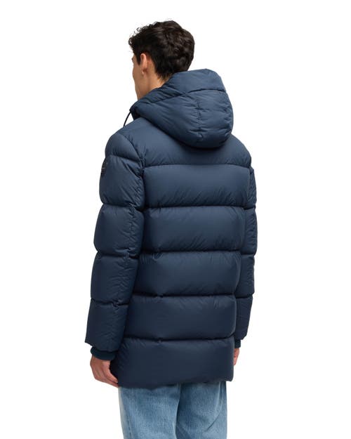 Pajar Teneca Puffer Walker With Removable Hood In Blue