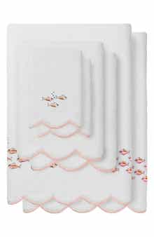 6-Piece Fish School Turkish Cotton Towel Set