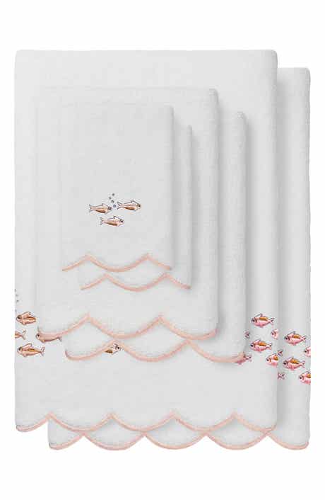 6-Piece Fish School Turkish Cotton Towel Set