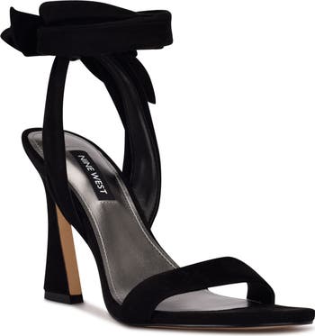 Nine west black strappy heels on sale