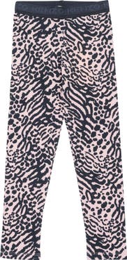 KENZO Kids' Animal Print Cotton Leggings