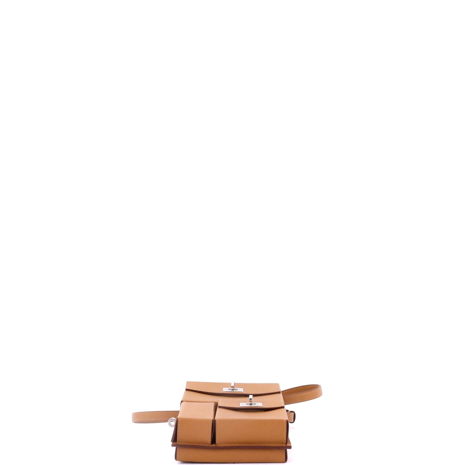 Pre-Owned Hermes Kelly Multi Pocket To Go Pouch Epsom, Alternate, color, Gold